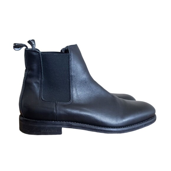 Allsaints Chelsea Boots Black Leather All Saints Women's Size 10 EUR Size 41